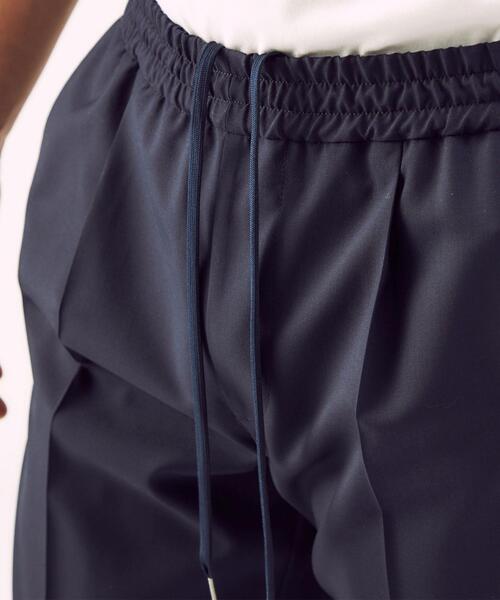 green label relaxing（グリーンレーベルリラクシング）の「[ カノニコ ] CANONICO トロ無地 01 イージーパンツ 1プリーツ スラックス（スラックス・メンズ・ネイビー/ブラック・MEDIUM/SMALL/X-LARGE/LARGE）」の5枚目の写真