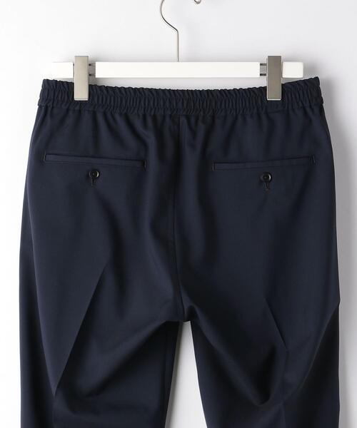 green label relaxing（グリーンレーベルリラクシング）の「[ カノニコ ] CANONICO トロ無地 01 イージーパンツ 1プリーツ スラックス（スラックス・メンズ・ネイビー/ブラック・MEDIUM/SMALL/X-LARGE/LARGE）」の15枚目の写真