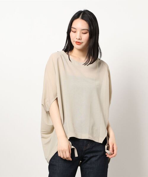 Bou Jeloud（ブージュルード）の「バックギャザードルマンTOPS（Tシャツ/カットソー・レディース・ブラック/ベージュ/パープル/イエロー・FREE）」の5枚目の写真