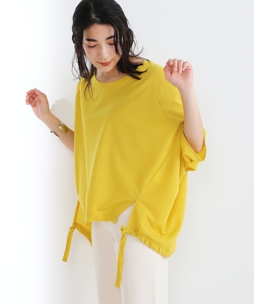 Bou Jeloud（ブージュルード）の「バックギャザードルマンTOPS（Tシャツ/カットソー・レディース・ブラック/ベージュ/パープル/イエロー・FREE）」の11枚目の写真