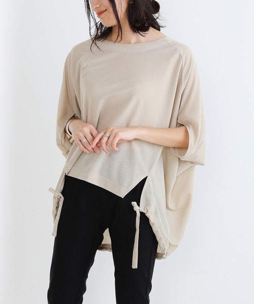 Bou Jeloud（ブージュルード）の「バックギャザードルマンTOPS（Tシャツ/カットソー・レディース・ブラック/ベージュ/パープル/イエロー・FREE）」の20枚目の写真