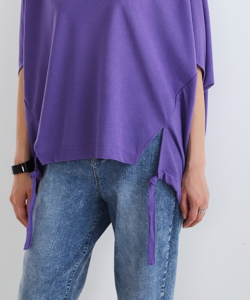 Bou Jeloud（ブージュルード）の「バックギャザードルマンTOPS（Tシャツ/カットソー・レディース・ブラック/ベージュ/パープル/イエロー・FREE）」の14枚目の写真