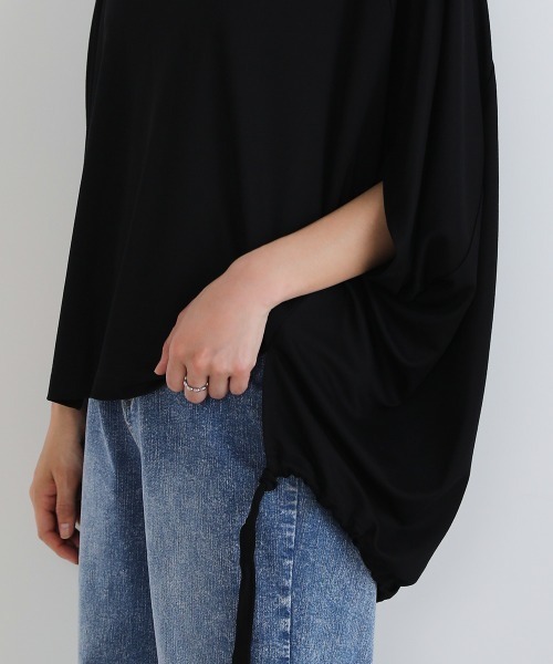 Bou Jeloud（ブージュルード）の「バックギャザードルマンTOPS（Tシャツ/カットソー・レディース・ブラック/ベージュ/パープル/イエロー・FREE）」の19枚目の写真