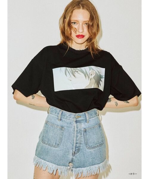 jouetie（ジュエティ）の「シン・エヴァンゲリオン劇場版 BIG Tシャツ（Tシャツ/カットソー・レディース・ライトブルー/ブラック/オフホワイト/ピンク・MEDIUM）」の11枚目の写真