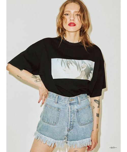 jouetie（ジュエティ）の「シン・エヴァンゲリオン劇場版 BIG Tシャツ（Tシャツ/カットソー・レディース・ライトブルー/ブラック/オフホワイト/ピンク・MEDIUM）」の13枚目の写真