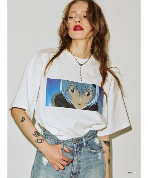 jouetie（ジュエティ）の「シン・エヴァンゲリオン劇場版 BIG Tシャツ（Tシャツ/カットソー・レディース・ライトブルー/ブラック/オフホワイト/ピンク・MEDIUM）」の17枚目の写真