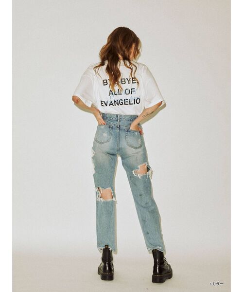 jouetie（ジュエティ）の「シン・エヴァンゲリオン劇場版 BIG Tシャツ（Tシャツ/カットソー・レディース・ライトブルー/ブラック/オフホワイト/ピンク・MEDIUM）」の6枚目の写真