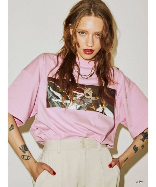 jouetie（ジュエティ）の「シン・エヴァンゲリオン劇場版 BIG Tシャツ（Tシャツ/カットソー・レディース・ライトブルー/ブラック/オフホワイト/ピンク・MEDIUM）」の20枚目の写真