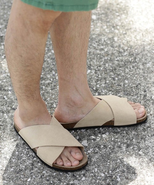 penta(ペンタ)の「『別注』PENTA SHOES×Sonny Label スエードクロスベルトサンダル(サンダル・メンズ・ブルー/ベージュ・41/40/42)」の3枚目の写真