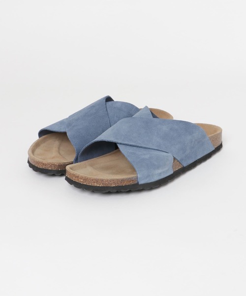 penta(ペンタ)の「『別注』PENTA SHOES×Sonny Label スエードクロスベルトサンダル(サンダル・メンズ・ブルー/ベージュ・41/40/42)」の6枚目の写真