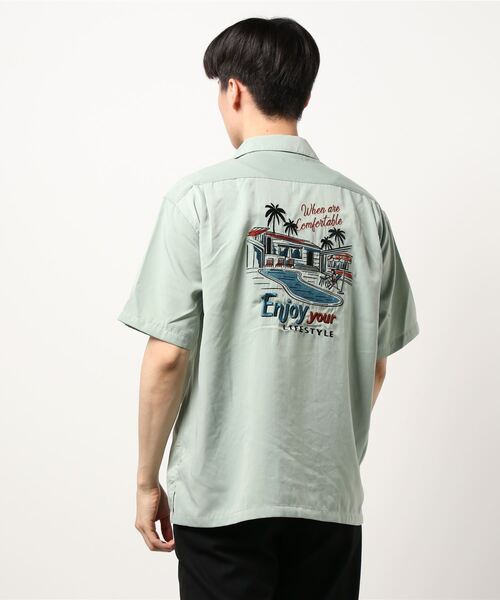 BACK NUMBER（バックナンバー）の「【BACK NUMBER】刺繍半袖シャツ