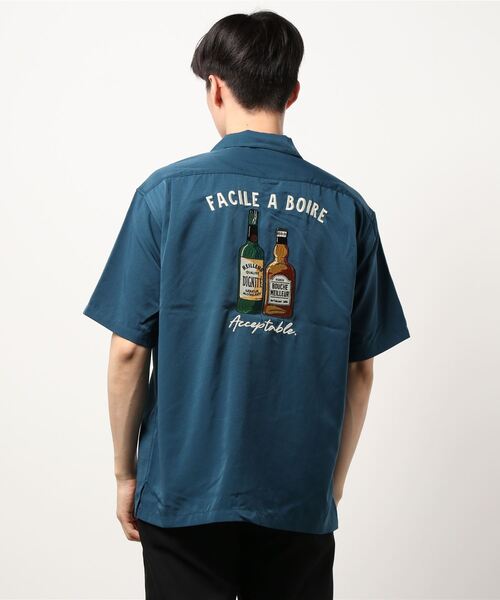 BACK NUMBER（バックナンバー）の「【BACK NUMBER】刺繍半袖シャツ（シャツ/ブラウス・メンズ・オフホワイト/ライラック/オリーブ/ケリー/ブラック/パープル・M/XL/L）」の10枚目の写真