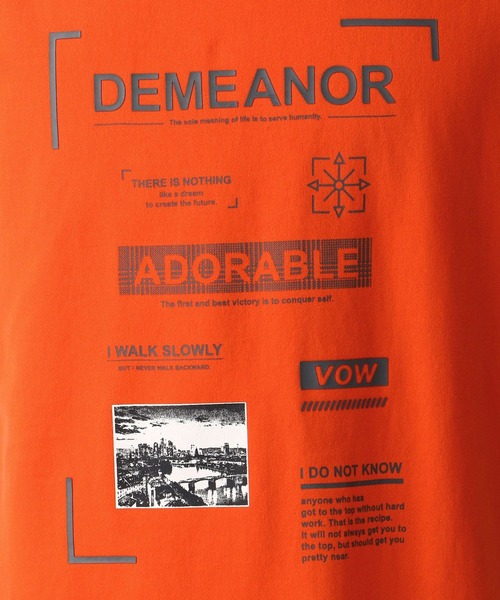 NICOLE CLUB FOR MEN（ニコルクラブフォーメン）の「ボックスロゴプリントＴシャツ（Tシャツ/カットソー・メンズ・ホワイト/ブラック/オレンジ・LARGE/MEDIUM/X-LARGE）」の8枚目の写真