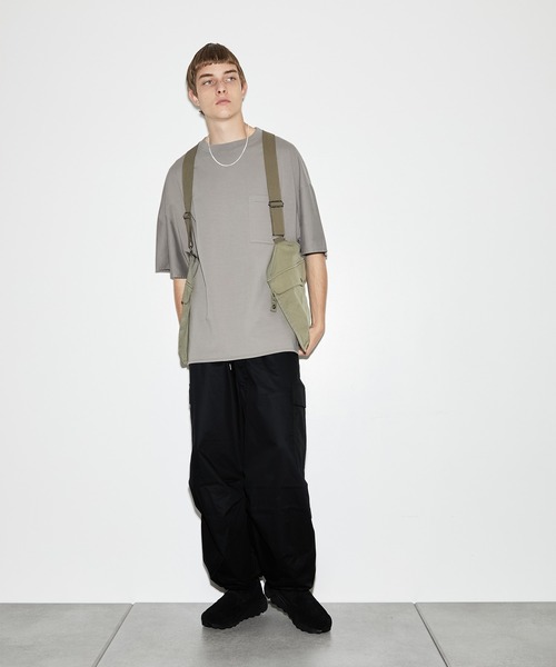 PUBLIC TOKYO（パブリックトウキョウ）の「コットンツイルバルーンカーゴパンツ（カーゴパンツ・メンズ・ブラック/ライトベージュ・1/2）」の14枚目の写真