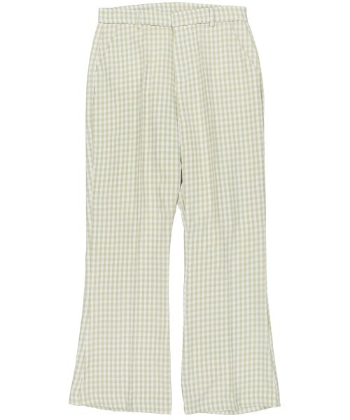 SPINNS（スピンズ）の「ギンガムチェック フレアパンツ（その他パンツ・レディース・ブラック/モカ/ライム/ブルー・ONESIZE）」の12枚目の写真