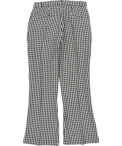 SPINNS（スピンズ）の「ギンガムチェック フレアパンツ（その他パンツ・レディース・ブラック/モカ/ライム/ブルー・ONESIZE）」の11枚目の写真