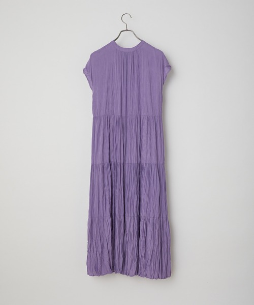 CIAOPANIC（チャオパニック）の「2WAYワッシャーティアードワンピース（ワンピース・レディース・ブラック/ラベンダー/イエロー×グリーン・FREE）」の11枚目の写真