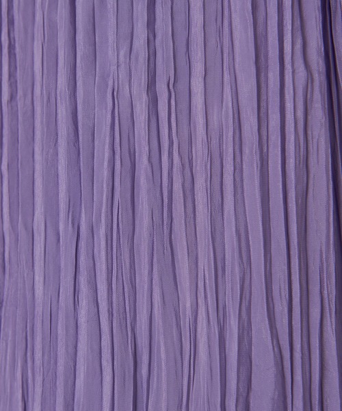 CIAOPANIC（チャオパニック）の「2WAYワッシャーティアードワンピース（ワンピース・レディース・ブラック/ラベンダー/イエロー×グリーン・FREE）」の7枚目の写真