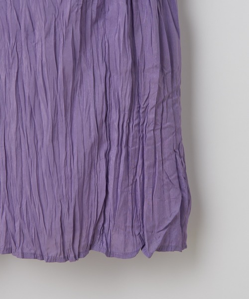 CIAOPANIC（チャオパニック）の「2WAYワッシャーティアードワンピース（ワンピース・レディース・ブラック/ラベンダー/イエロー×グリーン・FREE）」の14枚目の写真