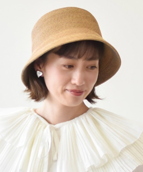 OVERRIDE（オーバーライド）の「【OVERRIDE】OR AD10 PB BUCKET（ハット・レディース・ベージュ/グレー・58cm）」の2枚目の写真