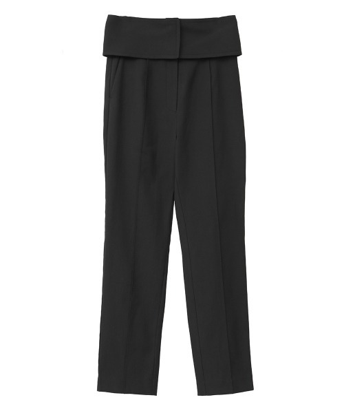 クラネ ワイドベルトパンツ ブラック サイズ2 CLANE（クラネ）の「【CLANE(クラネ)】ワイドベルトパンツ