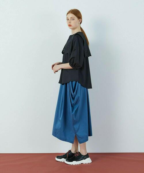 FRAPBOIS（フラボア）の「レイブロー ブラウス（シャツ/ブラウス・レディース・ブラック/カーキ・1）」の10枚目の写真