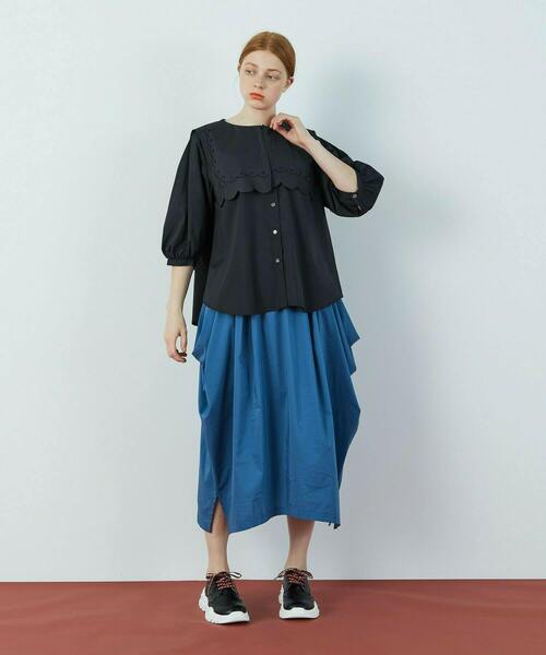 FRAPBOIS（フラボア）の「レイブロー ブラウス（シャツ/ブラウス・レディース・ブラック/カーキ・1）」の11枚目の写真