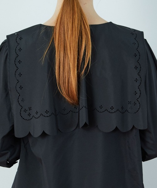 FRAPBOIS（フラボア）の「レイブロー ブラウス（シャツ/ブラウス・レディース・ブラック/カーキ・1）」の22枚目の写真