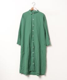 ブランド古着 Cloudnine クラウドナイン レディース のシャツワンピース グリーン カーキ 緑色系 コットン 古着通販 Zozoused