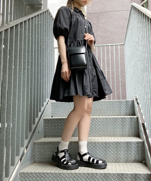 Figments(フィグメンツ)の「グラディエーターサンダル(サンダル・レディース・ブラック・SMALL/MEDIUM)」の7枚目の写真