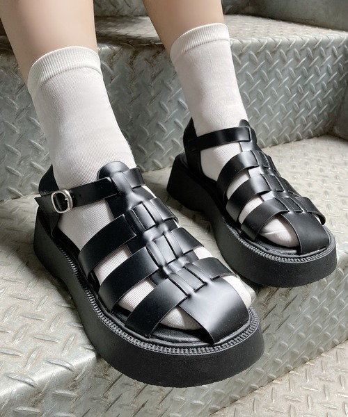 Figments(フィグメンツ)の「グラディエーターサンダル(サンダル・レディース・ブラック・SMALL/MEDIUM)」の15枚目の写真