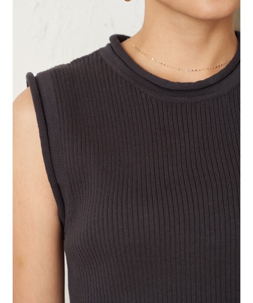 Vicente（ヴィセンテ）の「Roll knit tops（ニット/セーター・レディース・オフホワイト/ネイビー/ブラック・FREE）」の8枚目の写真