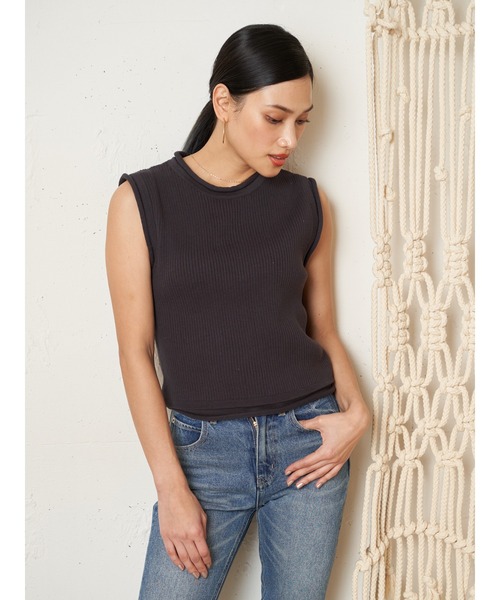 Vicente（ヴィセンテ）の「Roll knit tops（ニット/セーター・レディース・オフホワイト/ネイビー/ブラック・FREE）」の5枚目の写真