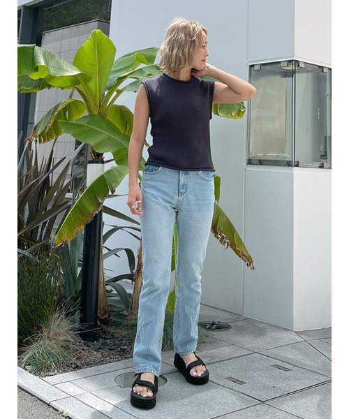 Vicente（ヴィセンテ）の「Roll knit tops（ニット/セーター・レディース・オフホワイト/ネイビー/ブラック・FREE）」の4枚目の写真