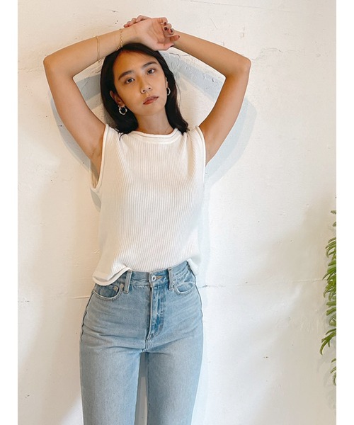 Vicente（ヴィセンテ）の「Roll knit tops（ニット/セーター・レディース・オフホワイト/ネイビー/ブラック・FREE）」の21枚目の写真