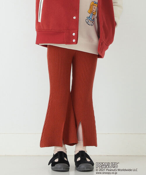 B:MING by BEAMS(ビーミングバイビームス)の「B:MING by BEAMS / リブ編み フレアパンツ(80~130cm)(その他パンツ・キッズ・ネイビー/レッド系その他・SMALL/MEDIUM/LARGE)」の3枚目の写真