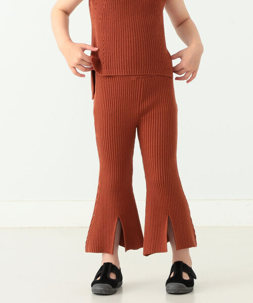 B:MING by BEAMS(ビーミングバイビームス)の「B:MING by BEAMS / リブ編み フレアパンツ(80~130cm)(その他パンツ・キッズ・ネイビー/レッド系その他・SMALL/MEDIUM/LARGE)」の4枚目の写真