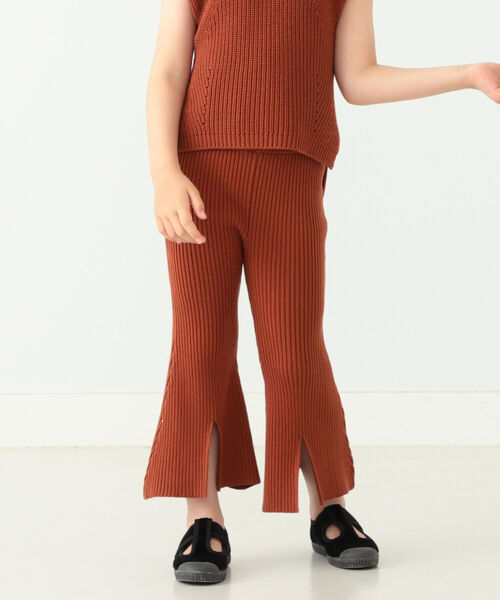 B:MING by BEAMS(ビーミングバイビームス)の「B:MING by BEAMS / リブ編み フレアパンツ(80~130cm)(その他パンツ・キッズ・ネイビー/レッド系その他・SMALL/MEDIUM/LARGE)」の5枚目の写真