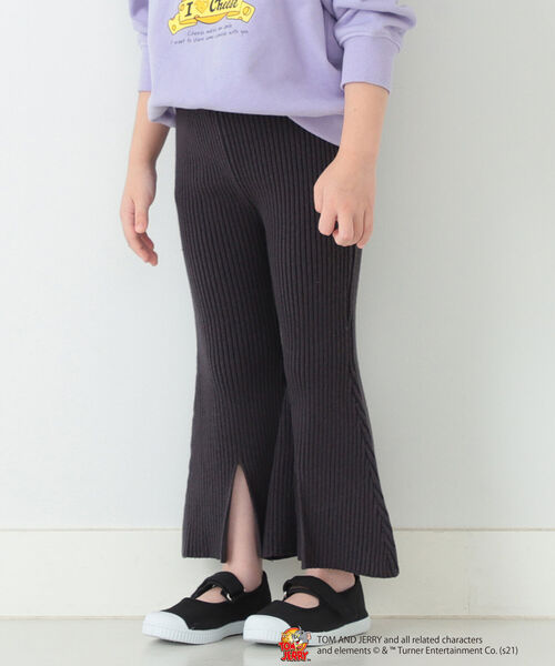 B:MING by BEAMS(ビーミングバイビームス)の「B:MING by BEAMS / リブ編み フレアパンツ(80~130cm)(その他パンツ・キッズ・ネイビー/レッド系その他・SMALL/MEDIUM/LARGE)」の6枚目の写真