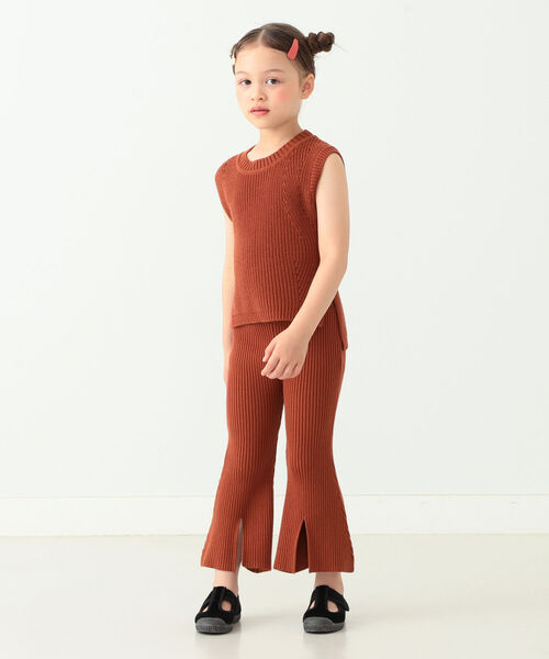 B:MING by BEAMS(ビーミングバイビームス)の「B:MING by BEAMS / リブ編み フレアパンツ(80~130cm)(その他パンツ・キッズ・ネイビー/レッド系その他・SMALL/MEDIUM/LARGE)」の13枚目の写真