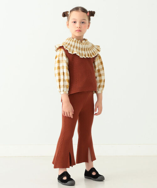 B:MING by BEAMS(ビーミングバイビームス)の「B:MING by BEAMS / リブ編み フレアパンツ(80~130cm)(その他パンツ・キッズ・ネイビー/レッド系その他・SMALL/MEDIUM/LARGE)」の17枚目の写真