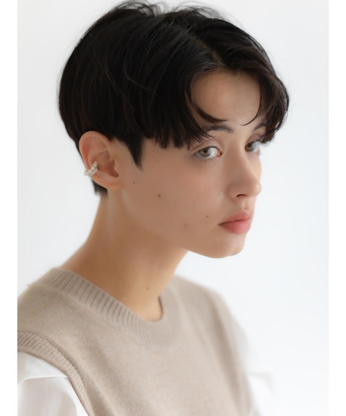 Ayla（アイラ）の「docking shirt sleeve onepiece（ワンピース・レディース・ブラック/ライトベージュ・FREE）」の11枚目の写真