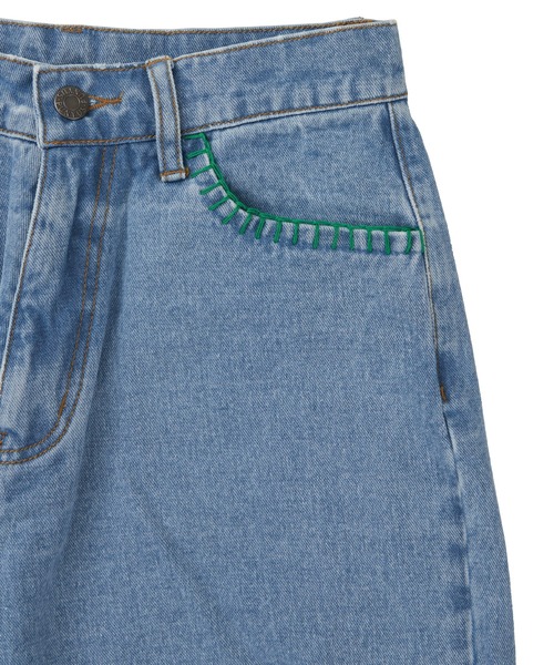 PUNYUS（プニュズ）の「刺繍デニムパンツ（デニムパンツ・レディース・ブルー系その他・3/4/1/2）」の13枚目の写真