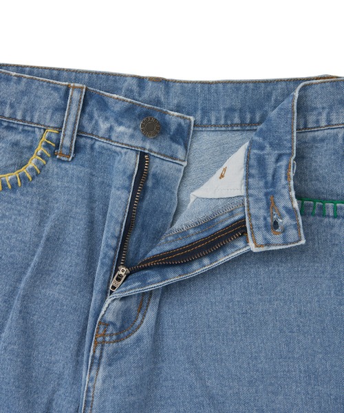 PUNYUS（プニュズ）の「刺繍デニムパンツ（デニムパンツ・レディース・ブルー系その他・3/4/1/2）」の5枚目の写真