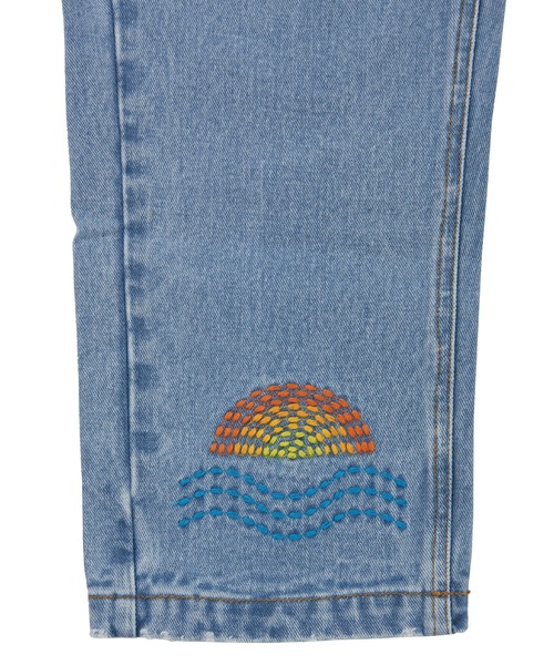 PUNYUS（プニュズ）の「刺繍デニムパンツ（デニムパンツ・レディース・ブルー系その他・3/4/1/2）」の7枚目の写真