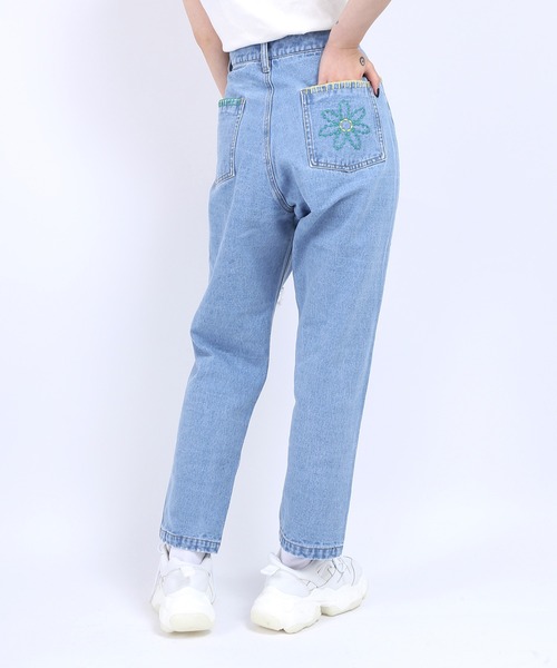 PUNYUS（プニュズ）の「刺繍デニムパンツ（デニムパンツ・レディース・ブルー系その他・3/4/1/2）」の8枚目の写真