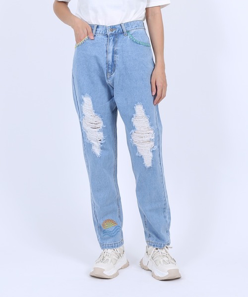 PUNYUS（プニュズ）の「刺繍デニムパンツ（デニムパンツ・レディース・ブルー系その他・3/4/1/2）」の20枚目の写真