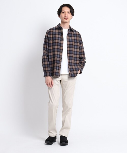 TAKEO KIKUCHI（タケオキクチ）の「◆【Sサイズ～】ハイストレッチ ピケ 5ポケットパンツ（その他パンツ・メンズ・ブラック/キャメル/ライトベージュ・01/02/03/04）」の10枚目の写真
