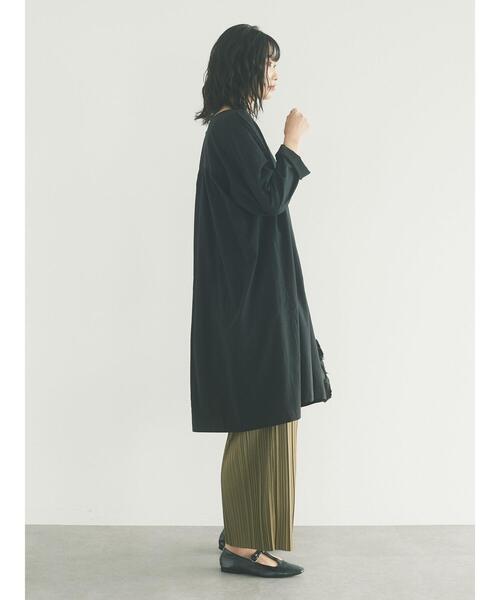 CRAFT STANDARD BOUTIQUE（クラフトスタンダードブティック）の「Vネックギャザーワンピース　＊◇（ワンピース・レディース・テラコッタ/ブラック/モカ/マスタード・FREE）」の14枚目の写真