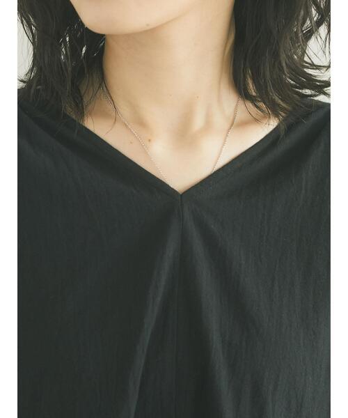 CRAFT STANDARD BOUTIQUE（クラフトスタンダードブティック）の「Vネックギャザーワンピース　＊◇（ワンピース・レディース・テラコッタ/ブラック/モカ/マスタード・FREE）」の21枚目の写真